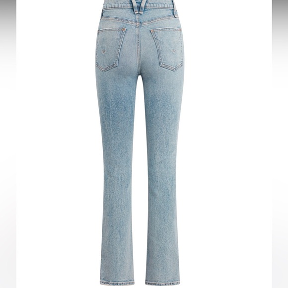 HUDSON JEANS Harlow Split Hem Ultrahigh Waist Cigarette Jeans in Stellar NEW - Picture 14 of 16